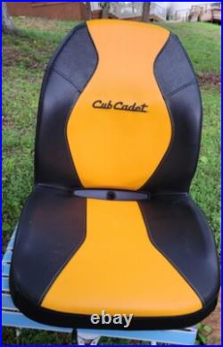 Cub Cadet Seat Zero Turn Riding Mower USA Yellow With Rails Ultima ZT WithBLEM