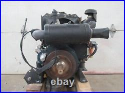 D722-E Kubota 3-Cylinder 21HP Diesel Engine with Radiator & Intake 1391 Hours 721D