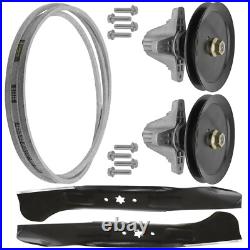 Deck Spindle Pulley Blade Belt Kit For Cub Cadet RZT RZT-LX 46 Zero-Turn Mower Deck Spindle Pulley Blade Belt Kit For Cub Cadet RZT RZT-LX 46 Zero-Turn Mower