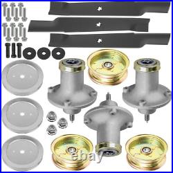 Deck Spindle Pulley & Blade For Dixon Ram Ultra 61 RZT 61x Zero-Turn Mower 61