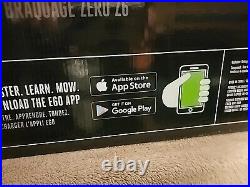 EGO Z6 Zero Turn Riding Mower Onboard Storage Bin, Black. Model AMG1000
