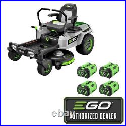 EGO ZT4204L 42 Electric Zero Turn Riding Mower with (4) 10Ah Batteries & Charger