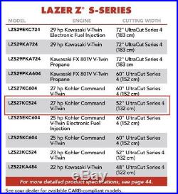 EXmark Lazer Z S-series 52 Mower with Ultravac