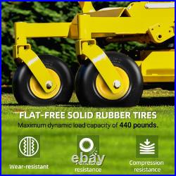 Flat Free Tire & Wheel 13x6.50-6 for Zero Turn Mowers 2 Pack Set