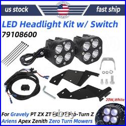 For Ariens 79108600 LED Headlight Kit Zero Turn Mowers Gravely PT ZX ZT HD PT Z For Ariens 79108600 LED Headlight Kit Zero Turn Mowers Gravely PT ZX ZT HD PT Z