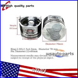 For Kubota D1105 Engine ZD28 Zero turn Mower? Overhaul Kit WithValve bearing US