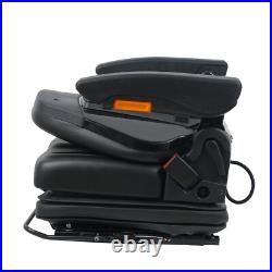 Forklift/Tractor Suspension Replacement Seat withAdjustable Armrest. Black. TSKL10