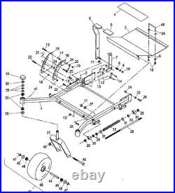 Front Frame Parts From Exmark LZ25KC603 Zero Turn Mower