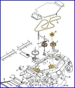 Frontmount Grasshopper Deck Idler/sheave & Belt System- 3452 2004-2024