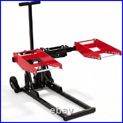 Garage Heavy Zero Turn Mower Lift 550lb Manual Drill Adjustable 24in Collapsible Garage Heavy Zero Turn Mower Lift 550lb Manual Drill Adjustable 24in Collapsible
