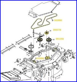 Grasshopper Deck Idler/sheave & Belt System- 3461 2004-2024/ 3661 2018-2024