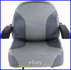 Gray Zero Turn Lawn Mower Seat Armrests Fits Toro Bobcat Dixie Exmark Bad Boy