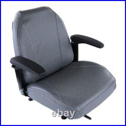 Gray Zero Turn Lawn Mower Seat withArmrests Bobcat Dixie Exmark Bad Boy Snapper