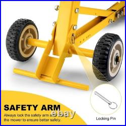 Heavy-Duty Lawn Mower Jack 800LBS Capacity, Zero Turn Mower Jack Lift Foldable
