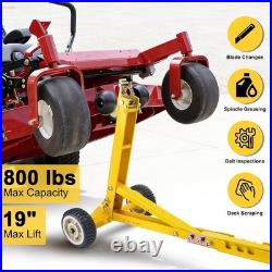 Heavy-Duty Lawn Mower Jack 800LBS Capacity, Zero Turn Mower Jack Lift Foldable