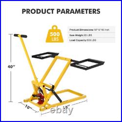 Heavy-Duty Lawn Mower Lift Jack for Tractors Zero-Turn Riding Lawn Mowers 500LBS Heavy-Duty Lawn Mower Lift Jack for Tractors Zero-Turn Riding Lawn Mowers 500LBS