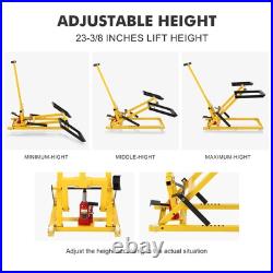 Heavy-Duty Lawn Mower Lift Jack for Tractors Zero-Turn Riding Lawn Mowers 500LBS Heavy-Duty Lawn Mower Lift Jack for Tractors Zero-Turn Riding Lawn Mowers 500LBS