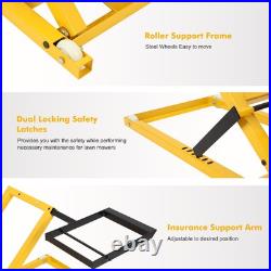 Heavy-Duty Lawn Mower Lift Jack for Tractors Zero-Turn Riding Lawn Mowers 500LBS Heavy-Duty Lawn Mower Lift Jack for Tractors Zero-Turn Riding Lawn Mowers 500LBS
