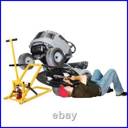 Heavy-Duty Lawn Mower Lift Jack for Tractors Zero-Turn Riding Lawn Mowers 500LBS Heavy-Duty Lawn Mower Lift Jack for Tractors Zero-Turn Riding Lawn Mowers 500LBS