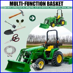 Heavy Duty Tractor Tool Box Universal Basket for Tractor and Zero Turn Mower Heavy Duty Tractor Tool Box Universal Basket for Tractor and Zero Turn Mower