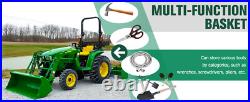 Heavy Duty Tractor Tool Box Universal Basket for Tractor and Zero Turn Mower Heavy Duty Tractor Tool Box Universal Basket for Tractor and Zero Turn Mower