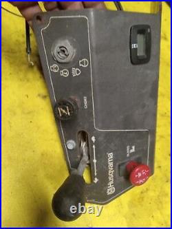 Husqvarna PZ 7234 Zero Turn Mower Control Panel Throttle And Choke Cables Meter