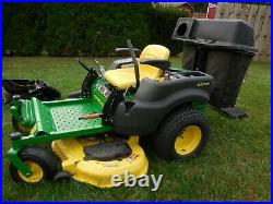 John Deere Z425 Zero Turn Mower 48 Inch Grass Collection System Runs Great