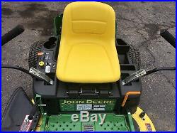 John Deere ZTRAK Zero Turn Riding Lawn Mower 42 Deck Mulch Kit 20hp Low Hours