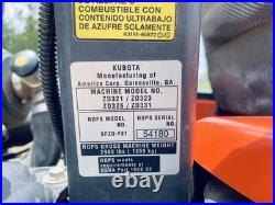 KUBOTA ZD323 Zero-Turn 60 Diesel Engine Mower 923hrs Pro 60 with Lifting Jack KUBOTA ZD323 Zero-Turn 60 Diesel Engine Mower 923hrs Pro 60 with Lifting Jack