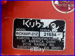 Kiubota Zd21f-60p Used Diesel Zero Turn Mower -059