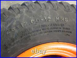 Kubota ZD326 Zero Turn Mower Rear Tire & Wheel Rim 26x12-12 K3282-17200
