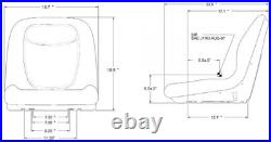 Lawn Garden Mower Seat GRAY for Country Clipper Zero Turn Mower H-2393 H-2229 Lawn Garden Mower Seat GRAY for Country Clipper Zero Turn Mower H-2393 H-2229
