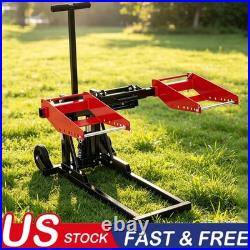Lawn Mower Hydraulic Lift Jack with Straps for Zero Turn Mowers 550LB Heavy Duty