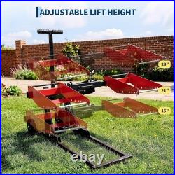 Lawn Mower Hydraulic Lift Jack with Straps for Zero Turn Mowers 550LB Heavy Duty