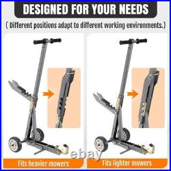 Lawn Mower Jack 800LBS Capacity, Zero Turn Mower Jack Lift Foldable Heavy-Duty