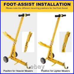 Lawn Mower Jack 800LBS Capacity, Zero Turn Mower Jack Lift Foldable Heavy-Duty