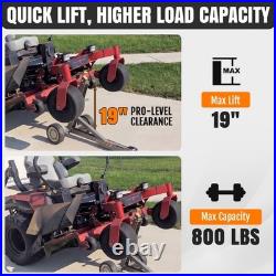 Lawn Mower Jack, 800 lb Capacity Zero-Turn Mower Lift, Gray