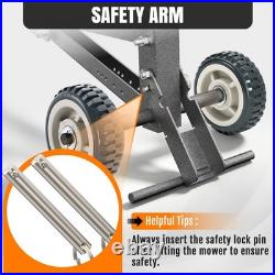 Lawn Mower Jack, 800 lb Capacity Zero-Turn Mower Lift, Gray