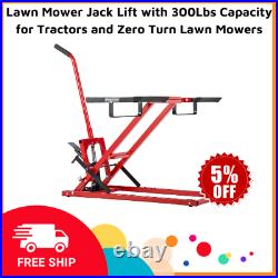Lawn Mower Jack Lift with 300Lbs Capacity for Tractors and Zero Turn Lawn Mowers