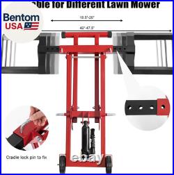 Lawn Mower Lift, 500LBS Zero Turn Mower Lift with Hydraulic Jack, Mower Lift Jac