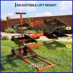 Lawn Mower Lift Jack Hydraulic Adjustable Zero Turn with Strap 550lb Tractor ATV