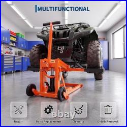 Lawn Mower Lift Jack Hydraulic Adjustable Zero Turn with Strap 550lb Tractor ATV