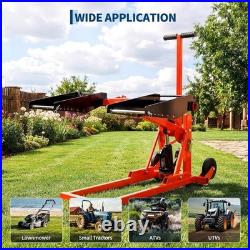Lawn Mower Lift Jack Hydraulic Adjustable Zero Turn with Strap 550lb Tractor ATV