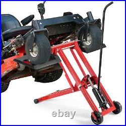 Lawn Mower Lift Jack for Tractors & Zero Turn Riding Mowers Foldable on Wheels