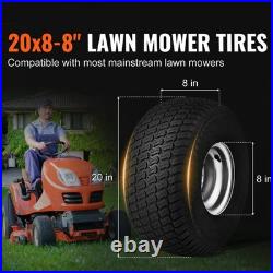 Lawn Mower Tires 20x8-8 Lawn Tractor Tires 2-Pack S-Turf Pneumatic Tires