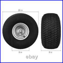 Lawn Mower Tires 20x8-8 Lawn Tractor Tires 2-Pack S-Turf Pneumatic Tires