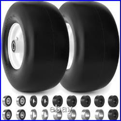 Lawn Mower Tires Wheels Flat Free 13x6.50-6 Zero Turn Equipment Puncture Proof