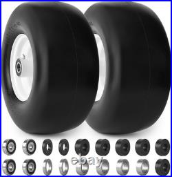 Lawn Mower Tires Wheels Flat Free 13x6.50-6 Zero Turn Equipment Puncture Proof