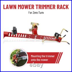 Lawn Mower Trimmer Rack For Zero Turn Lawn Mower, Secures Trimmer to Lawnmower