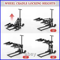 Lawn mower lift jack with hydraulic jack, suitable for tractor lawn mower